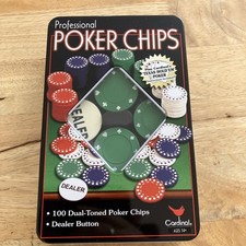 Tin poker chips for sale  MILFORD HAVEN
