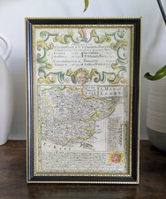 Engraved framed map for sale  LONDON