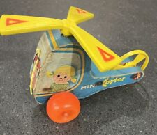 Mini helicóptero de madera Fisher Price juguete 1970 #448 vintage segunda mano  Embacar hacia Argentina