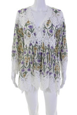 Vestido Pol Feminino Estampa Floral Crochê Detalhe Linha A Multicolorido Tamanho Pequeno comprar usado  Enviando para Brazil