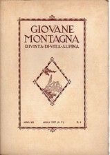 Rivista giovane montagna usato  Villar Focchiardo