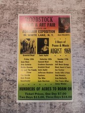 Vintage woodstock poster for sale  Karnak