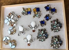 Conjunto de acessórios vintage de bijuterias de strass com pedras decorativas comprar usado  Enviando para Brazil