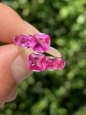 Silver pink sapphire for sale  BRIGHTON