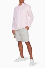 Camisa masculina de linho FRESCOBOL CARIOCA verão LS | Rosa claro | RRP £185 comprar usado  Enviando para Brazil