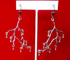 Par de Brincos de Galho Vintage Tom Prata/Boho/Hippie/Shabby Chic comprar usado  Enviando para Brazil