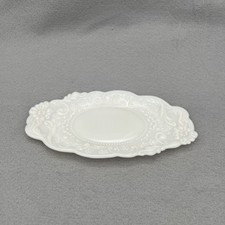 Antiga cômoda/bandeja de vaidade opal Fostoria opalescente vidro leitoso 9"-1900 comprar usado  Enviando para Brazil