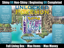 Usado, Autêntico Pokemon Crystal Desbloqueado, Todos 251 Legal + Extra, Max Itens Dinheiro GBC comprar usado  Enviando para Brazil