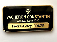 Plaque publicitaire VACHERON CONSTANTIN vintage watch Pierre Henry Donze Geneve, usado comprar usado  Enviando para Brazil