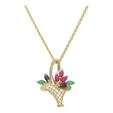 Gold anhänger blumenkorb gebraucht kaufen  Kolbermoor