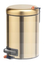 Pedaleira cosmética Wenko Leman ouro fosco 3 L – Lixeira cosmética 3L ouro fosco comprar usado  Enviando para Brazil