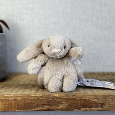 Usado, Chupeta Jellycat Bashful Bunny Roll Up - Chupeta bege coelho nova sem etiquetas aposentada  comprar usado  Enviando para Brazil