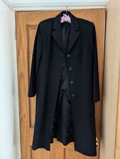 ladies long black coat for sale  KING'S LYNN