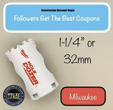 Milwaukee 32mm hole for sale  Hickory