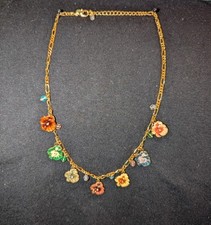 flower charm necklace joan rivers for sale flower charm necklace joan rivers for sale Minocqua