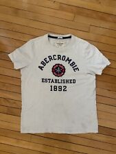 Usado, Camiseta de esqui vintage Abercrombie & Fitch New York branca (masculino GG)  comprar usado  Enviando para Brazil