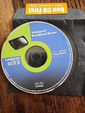 CD de instalación de asistente de configuración de router de banda ancha inalámbrico Linksys WRT54G2 segunda mano  Embacar hacia Mexico