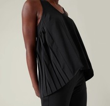Camiseta Regata Athleta Preta Swing Forward Plissada Feminina 3X comprar usado  Enviando para Brazil