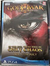 Pôster promocional God of War III 3 remasterizado RARO PS4 42cm x 59cm comprar usado  Enviando para Brazil