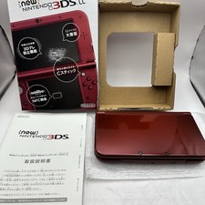 Usado, 【Quase em perfeito estado】Nintendo New 3DS LL vermelho metálico portátil TOP IPS LCD versão japonesa comprar usado  Enviando para Brazil