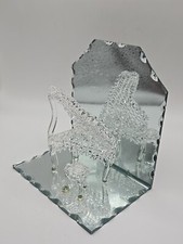 Piano de cauda de vidro fiado em base de espelho acabamento decoração delicada comprar usado  Enviando para Brazil
