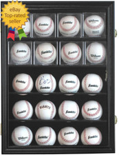 20 vitrines de beisebol suporte armário com 98% de proteção UV porta acrílica comprar usado  Enviando para Brazil