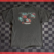 Camiseta preta vintage anos 90 pneus Yokohama BMW E36 Volkswagen Jetta tamanho XL, usado comprar usado  Enviando para Brazil