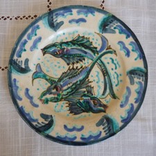 Assiette décor poissons d'occasion  Éguilles