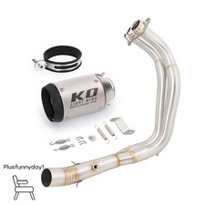 Silenciadores de fibra de carbono tubo de escape cabeçalho 2"51mm para Yamaha MT07 FZ07 2014-2024 comprar usado  Enviando para Brazil