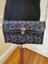 Usado, Bolsa carteira longa tiracolo CELINE C Macadam lona carruagem cavalo marinho. comprar usado  Enviando para Brazil