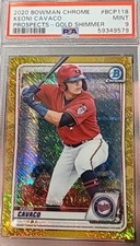 2020 BOWMAN CHROME KEONI CAVACO PROSPECTS GOLD SHIMMER /50 BCP-118 CLASSIFICADO PSA 9 comprar usado  Enviando para Brazil