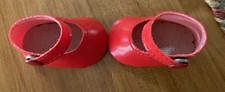 Sapatos de boneca Red Mary Jane 2 1/8” x 1 1/8” Jean Bang Snaps, usado comprar usado  Enviando para Brazil
