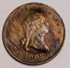 1908 Troy, Ohio / George Washington 50c Token Comercial ~ Preço Reduzido Loja de Roupas comprar usado  Enviando para Brazil