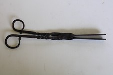 Pinças tesoura antigas de ferro forjado do século XVIII cachimbo torcido brasa lareira - 11" comprar usado  Enviando para Brazil