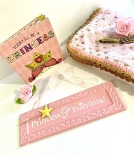 Conjunto de presente cobertor bebê crochê tiara princesa dourada comprar usado  Enviando para Brazil