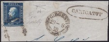 1859 sicilia n.8a usato  Milano