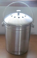 Balde balde para lixeira de compostagem de aço inoxidável Linkyo comprar usado  Enviando para Brazil