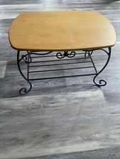 Mesa lateral Longaberger ferro forjado esperança peito suporte excelente estado usado com prateleira para artesanato em madeira, usado comprar usado  Enviando para Brazil