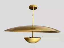 1950 meados do século moderno 3 pingentes luminárias de latão italiano Sputnik. comprar usado  Enviando para Brazil