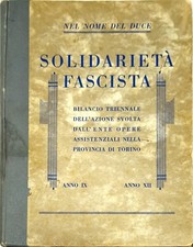 Solidarietà fascista bilancio usato  Genova