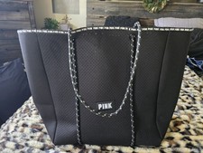 Bolsa tote Victoria Secret rosa preta branca  comprar usado  Enviando para Brazil