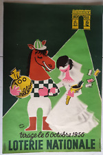 Affiche originale loterie d'occasion  Chartres