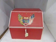 CAIXA DE LEITURA ANTIGA VINTAGE METAL RESTAURADO M-508 comprar usado  Enviando para Brazil