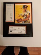 Cheque bancário assinado Brooks Robinson com display Leroy Neiman comprar usado  Enviando para Brazil