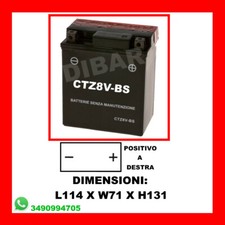 Batteria moto ctz8v usato  Bari