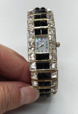 Vintage Genebra Elite Relógio Estilo Pulseira Feminino Ônix e Cristal Transparente comprar usado Vintage Genebra Elite Relógio Estilo Pulseira Feminino Ônix e Cristal Transparente comprar usado  Enviando para Brazil