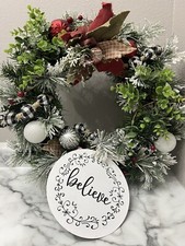 Large frosted wreath for sale  Garden City