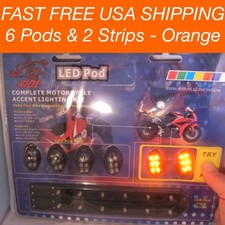 8 Pçs Âmbar Laranja LED SOB BRILHO CARRINHO DE GOLFE LUZ NEON Electro Strip n Pod Kit L1 comprar usado  Enviando para Brazil