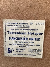 Ticket tottenham manchester for sale  CAMBRIDGE