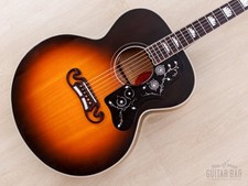 1995 Gibson J-200 Guitarra Jumbo Vintage Sunburst, Bordo Figurado com Estojo comprar usado  Enviando para Brazil
